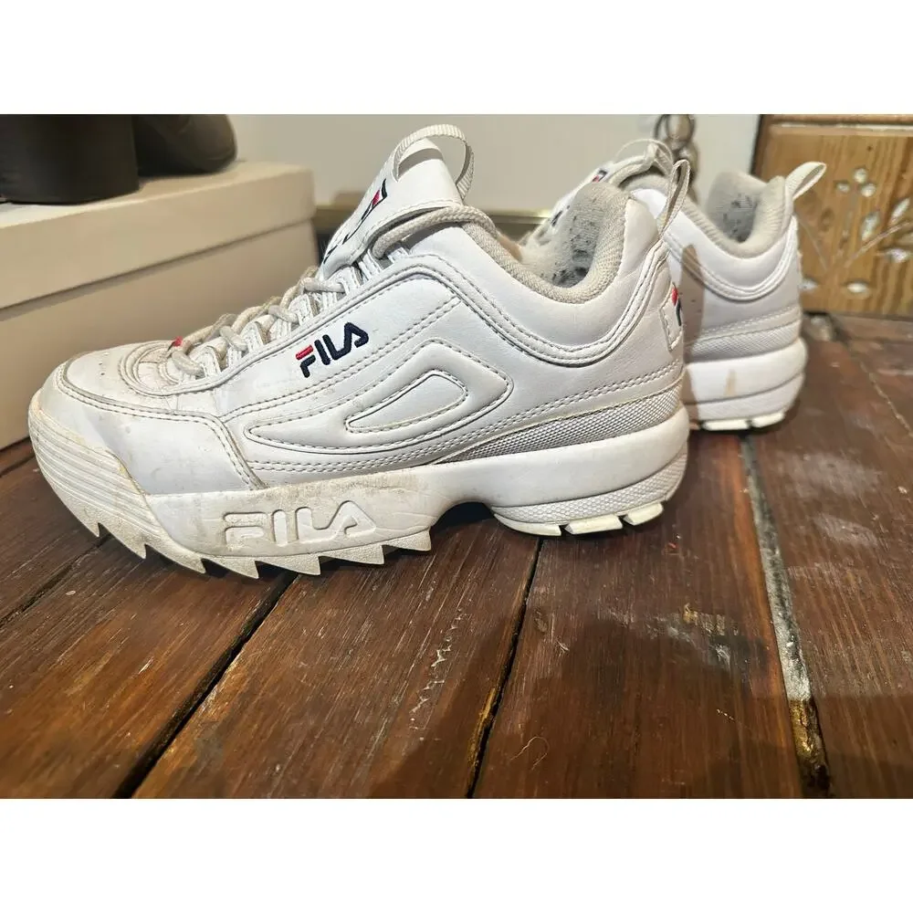 Fila white red